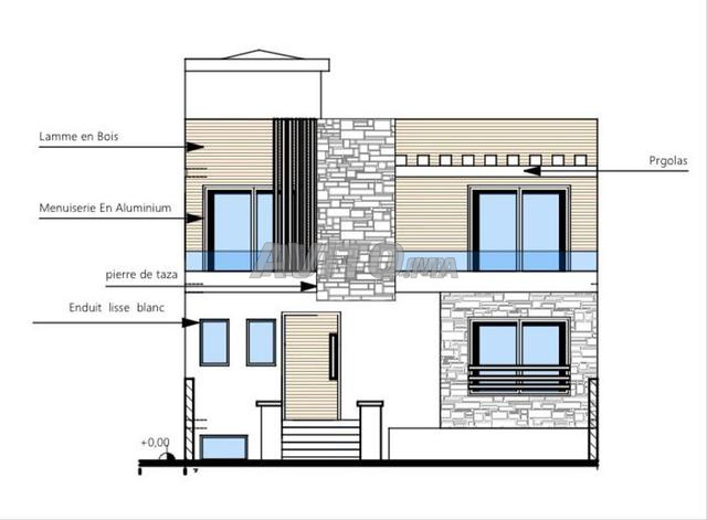 Terrain villa lotissement Sidi Larbi 202m