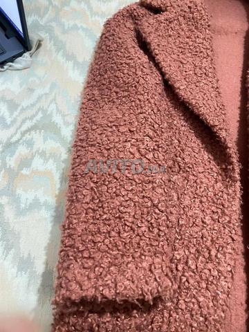 Manteau Rose Style Bouclé Élégant - 2