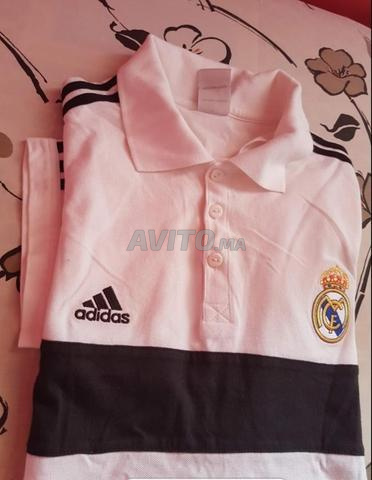 Polo Adidas 3 bandes Real Madrid XL neuf - 2