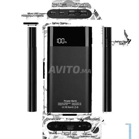 Power Bank Camera H20 IP-WIFI UHD 4K