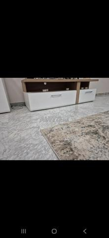 Lit double Salon table basse meuble Rangement TV - 2