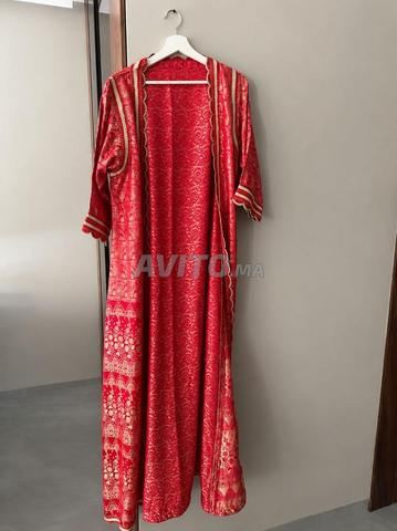 Kimono Kaftan de Luxe Rouge & Or - 2