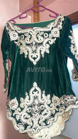 Robe avec jabador en velours brodé, style Makhzania - 2