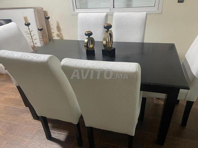Table à manger 6 chaises 160/88cm
