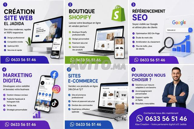 Création Site Web El Jadida | Agence Web, SEO