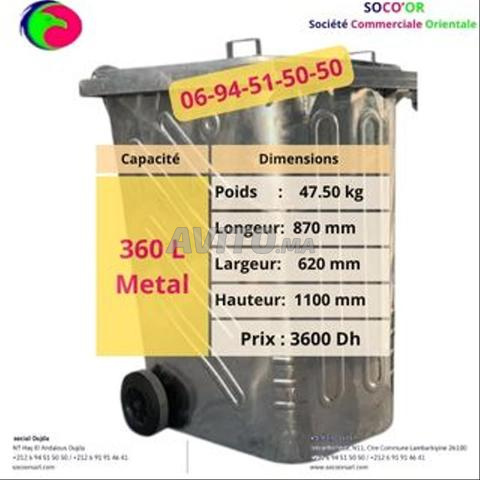 Poubelle Plastique Bac poubelle metallique