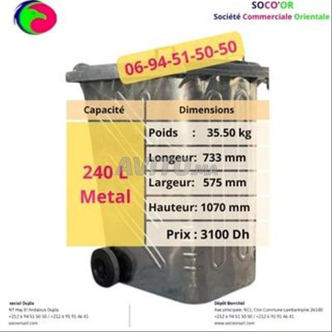 Poubelle Plastique Bac poubelle metallique