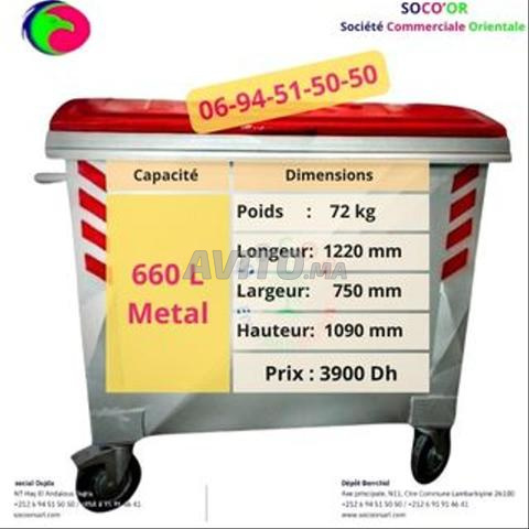 Poubelle Plastique Bac poubelle metallique