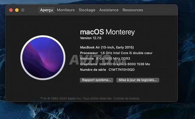 MacBook Air 13 2015 8Go SSD - 2