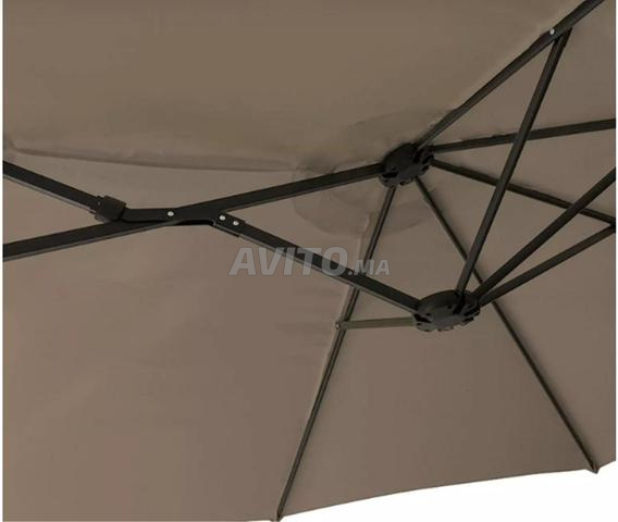 Double Parasol 4,6 M X 2,7 M Taupe - 2