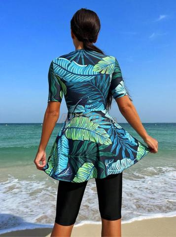 Swim Mulvari Burkini 2 pièces imprimé tropical - 2