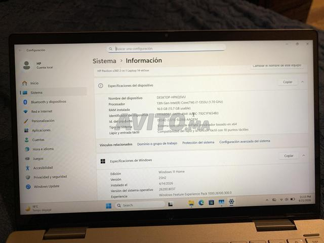 HP PAVILION I7 13th Gen / 16GB RAM DDR4 / 512GB SSD NVME - 2