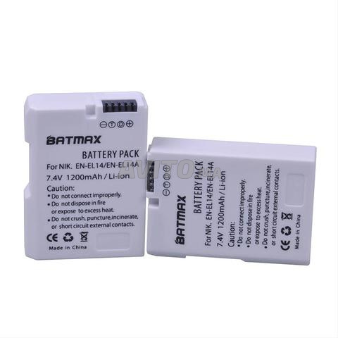 Batterie BATMAX Nikon EN-EL14 EN-EL14A 1200mAh - 2