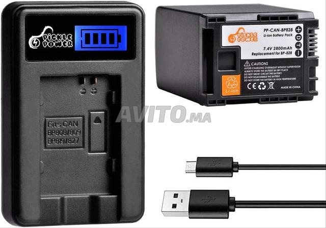 Pack chargeur Batterie BATMAX Canon BP-828 - 2