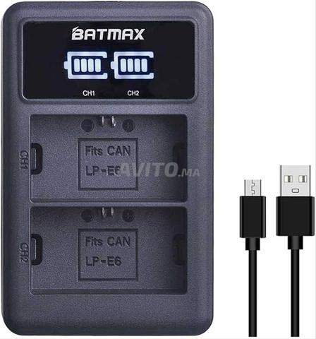 Chargeur BATMAX Canon LP-E6 LP-E6N double slots