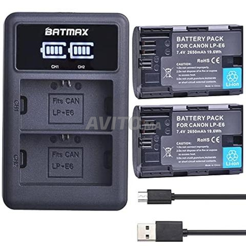 Chargeur BATMAX Canon LP-E6 LP-E6N double slots - 2