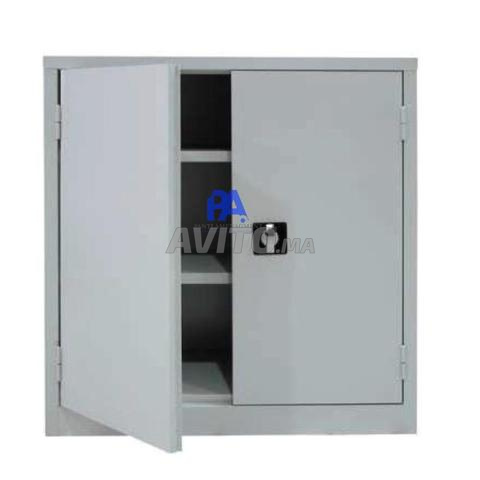 Armoire métallique basse/porte battante/vestiaire - 2