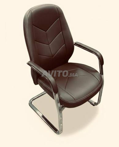 Pack chaise bureau/président et 2 visiteurs/banc - 2