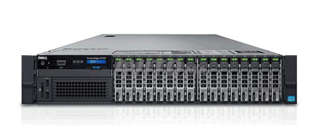 خادم R730 بمعالج مزدوج E5-2620 V3 وذاكرة وصول عشوائي 64 جيجابايت