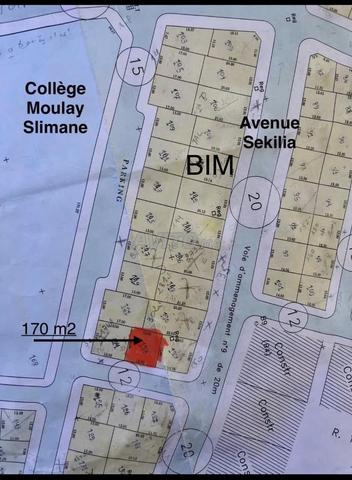 Terrain 170 m2 commercial R3