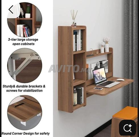 Coiffeuse, bureau, flottant pour mur