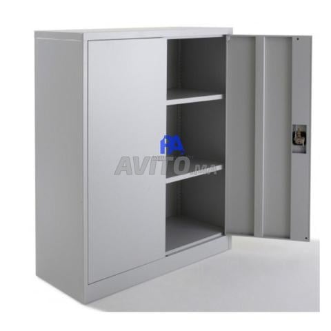 Armoire métallique basse/porte battante/vestiaire - 2