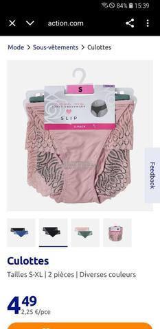 Paire culotte string action - 2