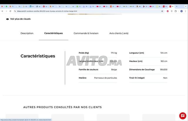 VENTE LIT ENFANT ÉTAT EXCEPTIONNEL