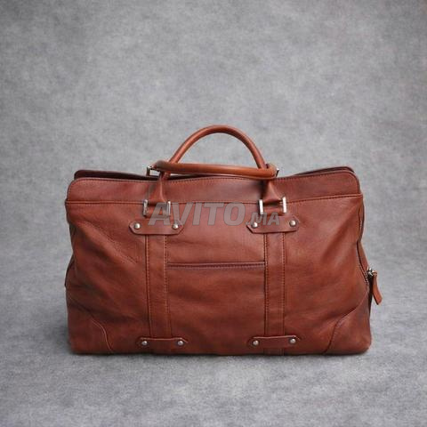 Superbe sac de voyage/travail en cuir. - 2
