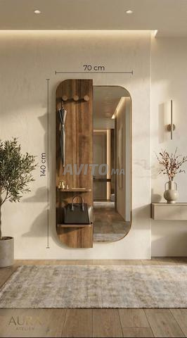 Miroir et organisateur moderne en 2 couleurs