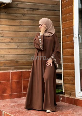 Abaya de haute qualité en crêpe "Roza" - 2