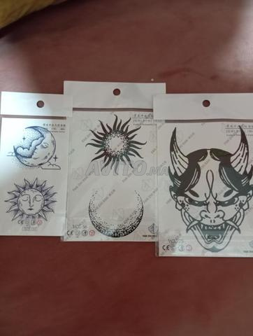 Ensemble d'autocollants de tatouage (temporaire) motifs variés