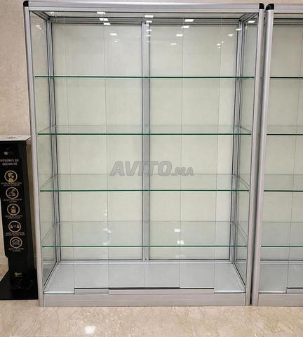 9 Vitrines en verre structure en aluminium - 2