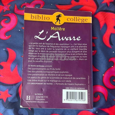 Livre L’avare de Molière - 2