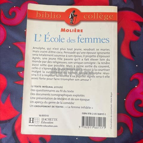 Livre L’école des femmes de Molière - 2