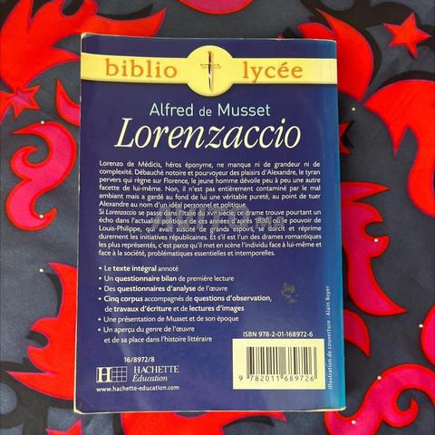 Livre « Lorenzaccio » - 2
