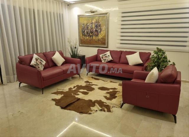 Magnifique tapis en peau de vachette - 2
