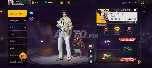 Compte Free Fire génial
