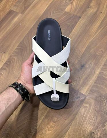 Sandale Hermès en Vrai Cuir Homme HR7377 - 2