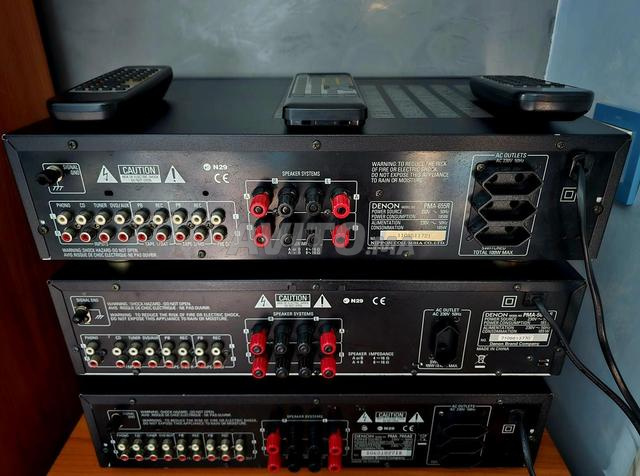 3 amplis Dénon Hifi Stéréo avec télécommandes - 2