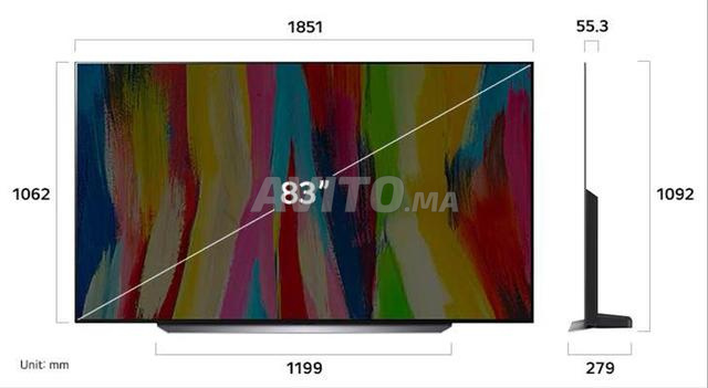LG OLED evo C2 83 pouces 4K Smart TV comme neuf - 2