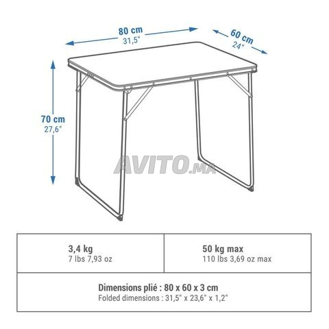 Table de camping Quechua - 2