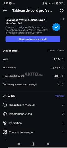 Instagram à vendre plus de 143K abonnés réels