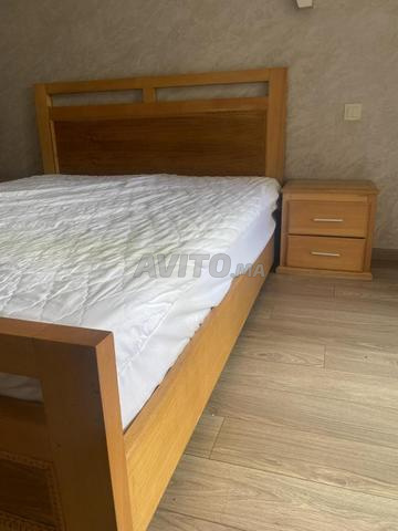 Lit sans matelas 2 chevets - 2