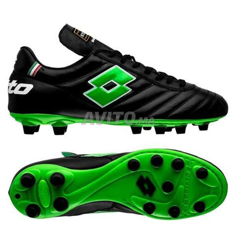 Sneakers Loto thème noir et vert - 2