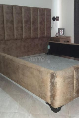 Lit 2 chevets et matelas 160/190 - 2