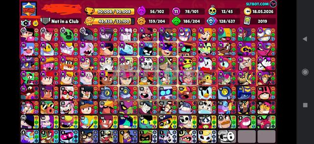 Compte Brawl Stars 90K Trophées OG (2019) Maxé - 2
