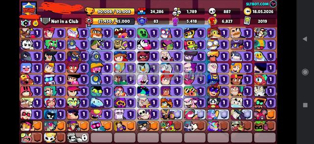 حساب Brawl Stars 90 ألف كأس OG (2019) ماكس