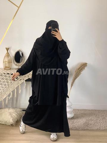 طقم خمار ونقاب وعباءة ووشاح - 2