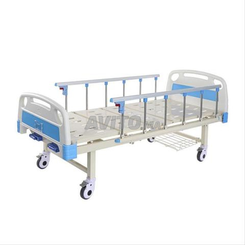 Lit médicalisé 2 réglages manuels 3 positions & matelas - 2